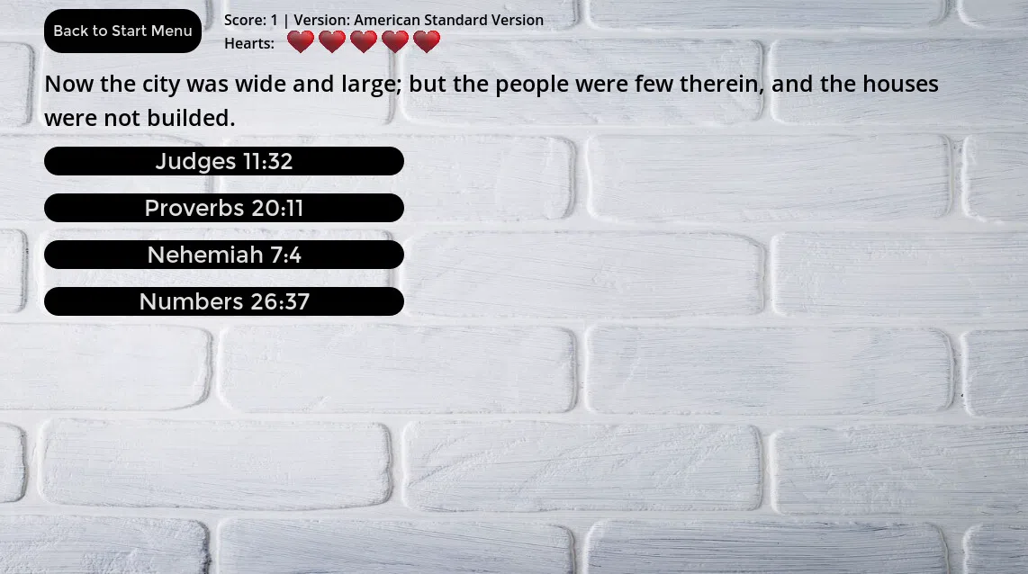 Bible Verse Challenge Screenshot 2