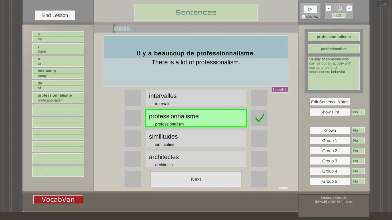 VocabVan - French Screenshot 0