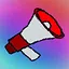 Weaponized megaphone icon