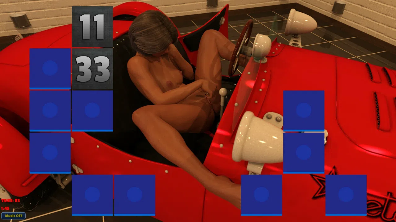 Sexy Memory Puzzle - Sports Car Girl Screenshot 4