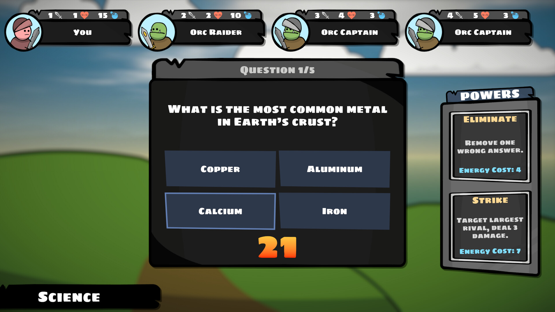 A Trivia Roguelike Screenshot 0