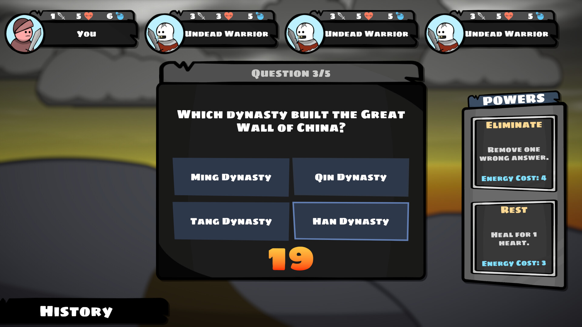 A Trivia Roguelike Screenshot 2