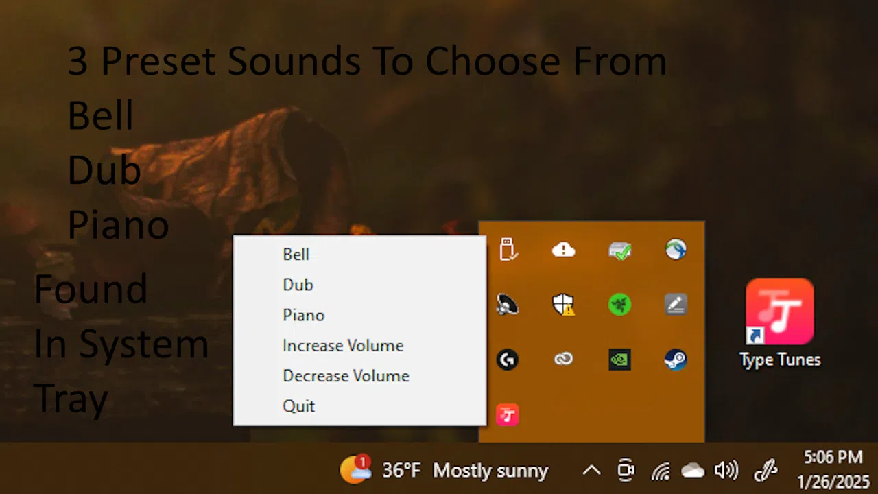 Type Tunes Screenshot 1