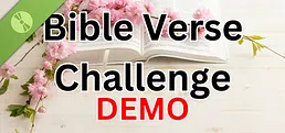 Bible Verse Challenge Demo