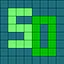 Pixel art fan icon