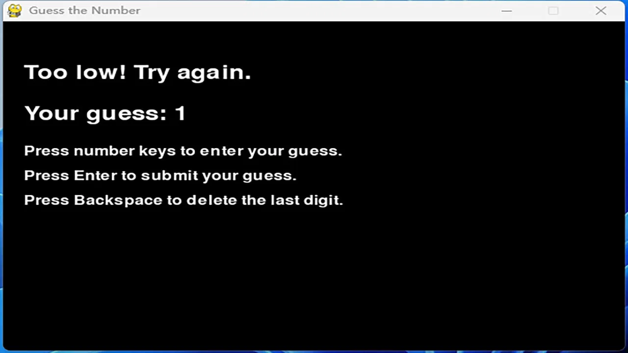 Mini Game：Guess numbers Screenshot 0