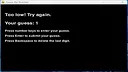 Mini Game：Guess numbers Screenshot 0