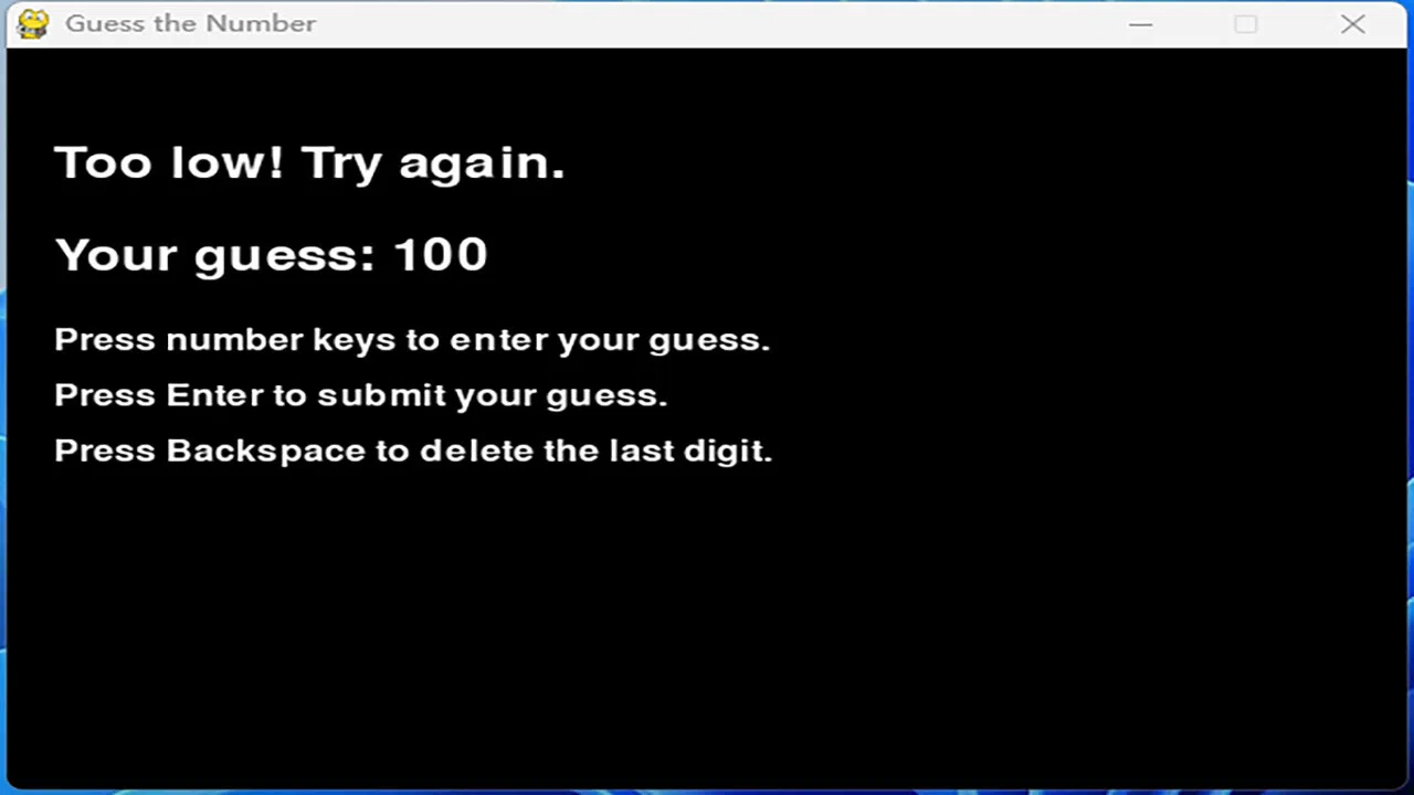 Mini Game：Guess numbers Screenshot 2