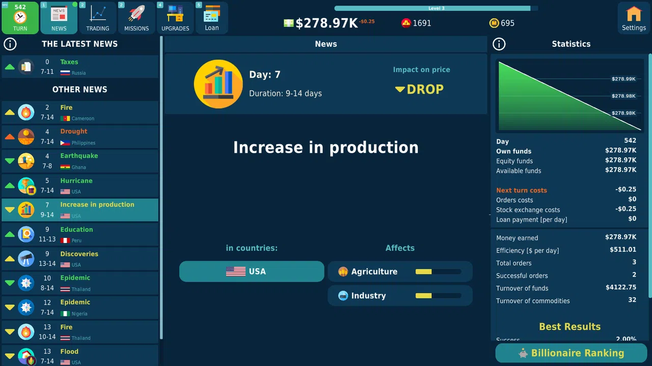 Stock Exchange Game Screenshot 1