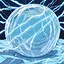 Charged ice ball icon