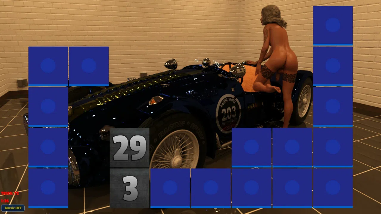 Sexy Memory Puzzle - Sports Car Futanari Screenshot 0