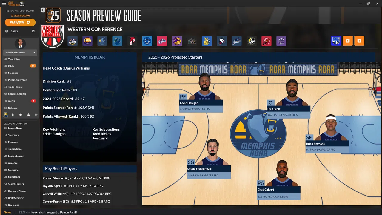Draft Day Sports: Pro Basketball 2025 Screenshot 11