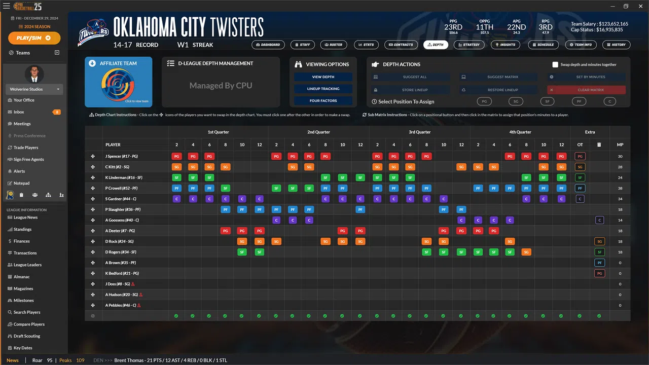 Draft Day Sports: Pro Basketball 2025 Screenshot 6