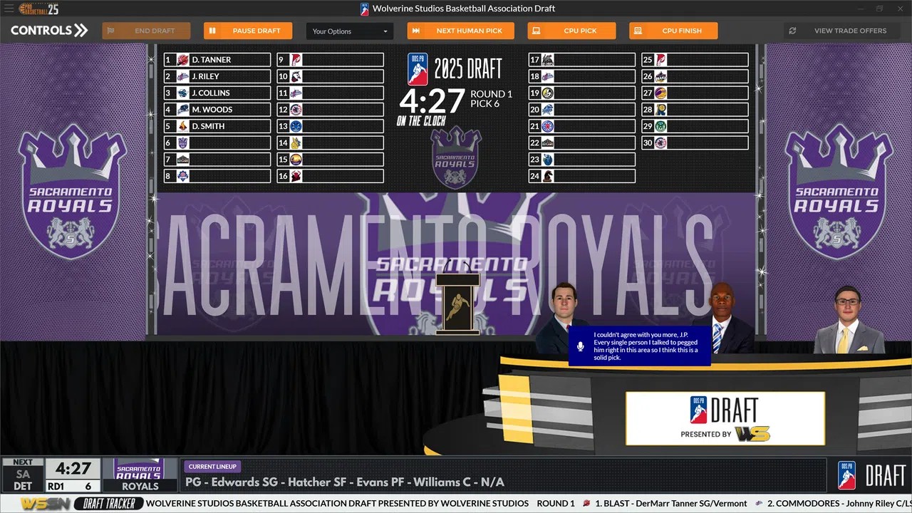 Draft Day Sports: Pro Basketball 2025 Screenshot 0