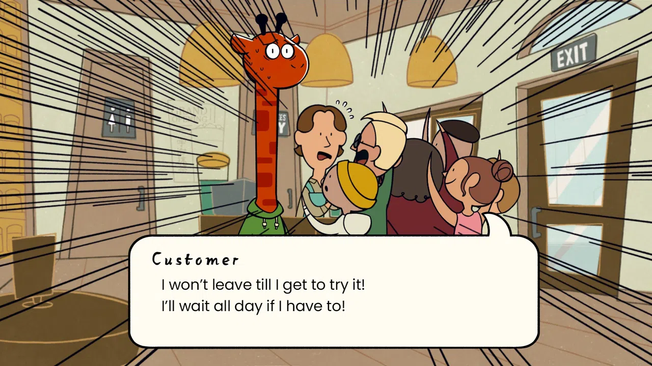 A Week in the Life of Asocial Giraffe Demo Screenshot 3