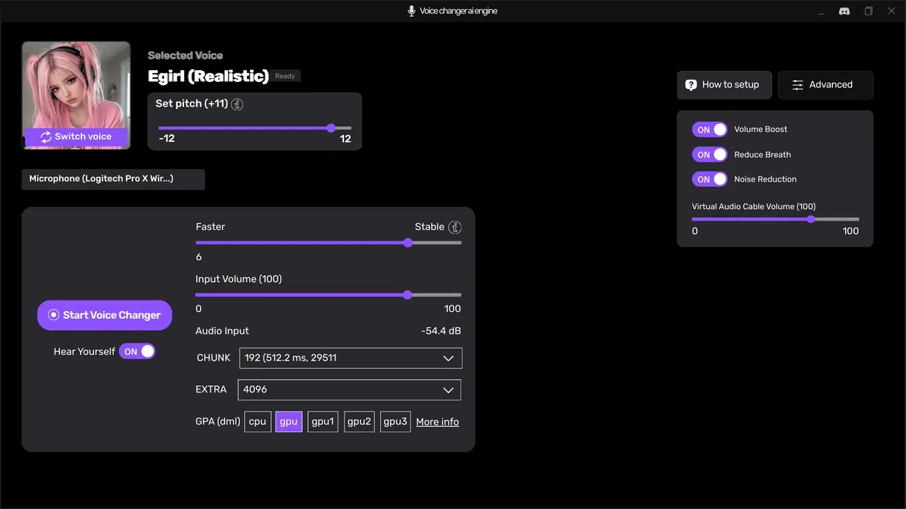 Voice Changer AI Engine Screenshot 0