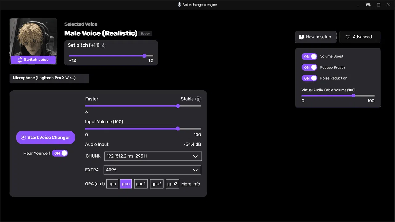 Voice Changer AI Engine Screenshot 1