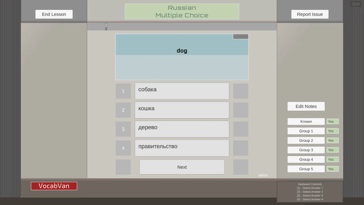 VocabVan - Russian Screenshot 0