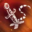 X marks the spot icon