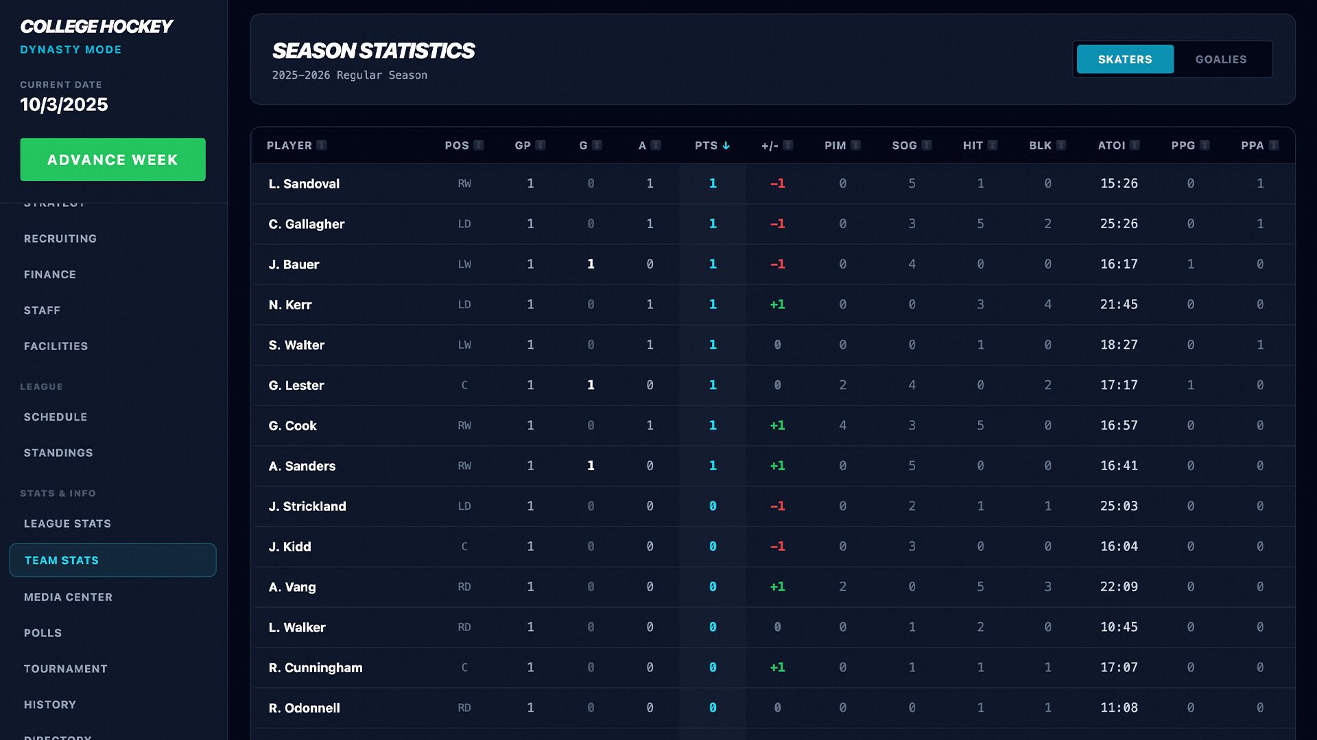 Coastal Summit Sports: College Hockey 26 Screenshot 3