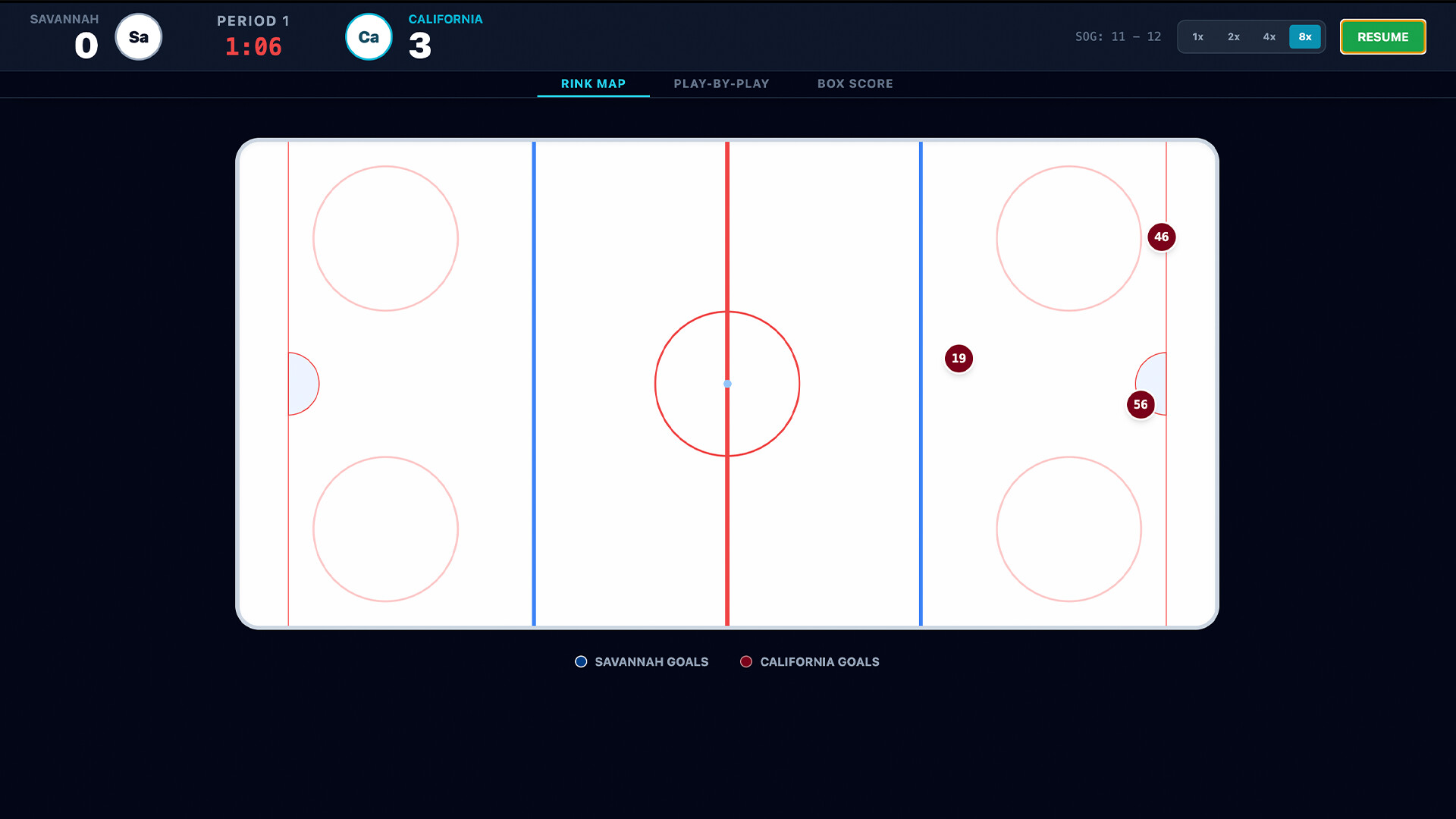 Coastal Summit Sports: College Hockey 26 Screenshot 2