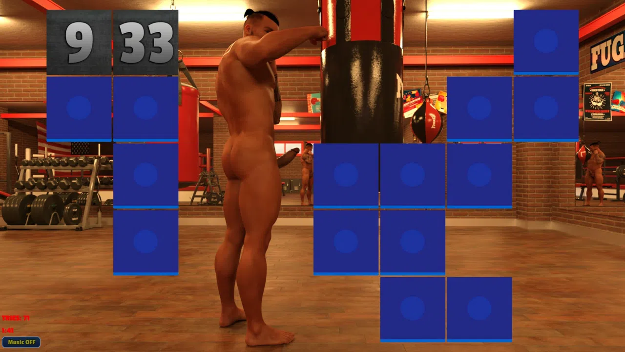Sexy Memory Puzzle - Gay Gym Screenshot 2