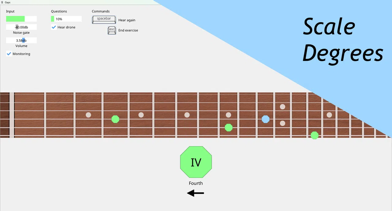 Gaps: Guitar Ear Training Screenshot 1