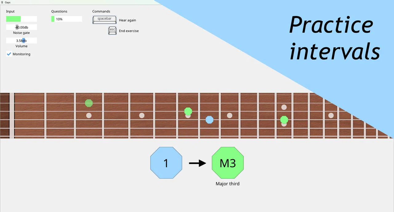 Gaps: Guitar Ear Training Screenshot 0