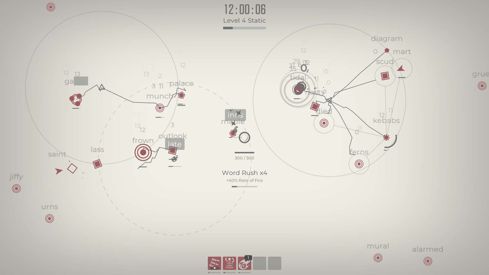 Glyphica: Typing Survival Demo Screenshot 0