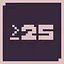 >=25 icon