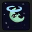 Fallen moon icon