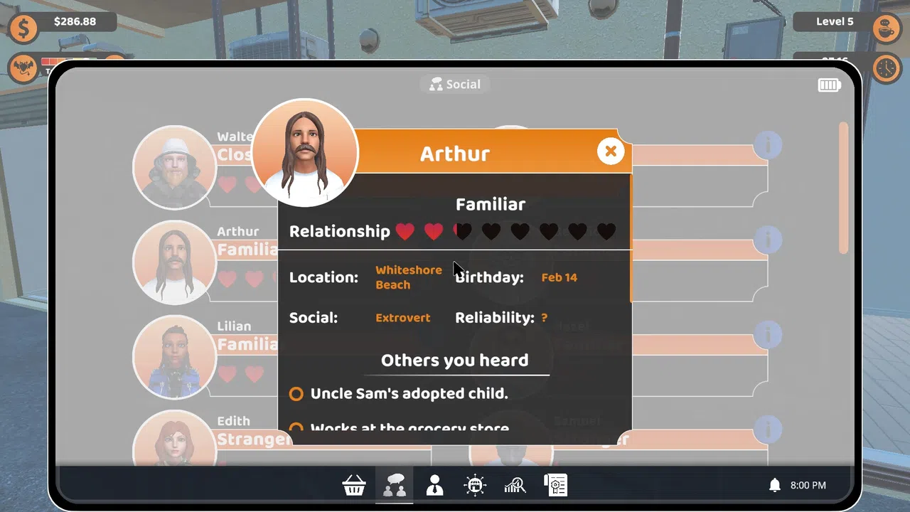 Coffee Bonds: A Neighborhood Simulator Screenshot 3