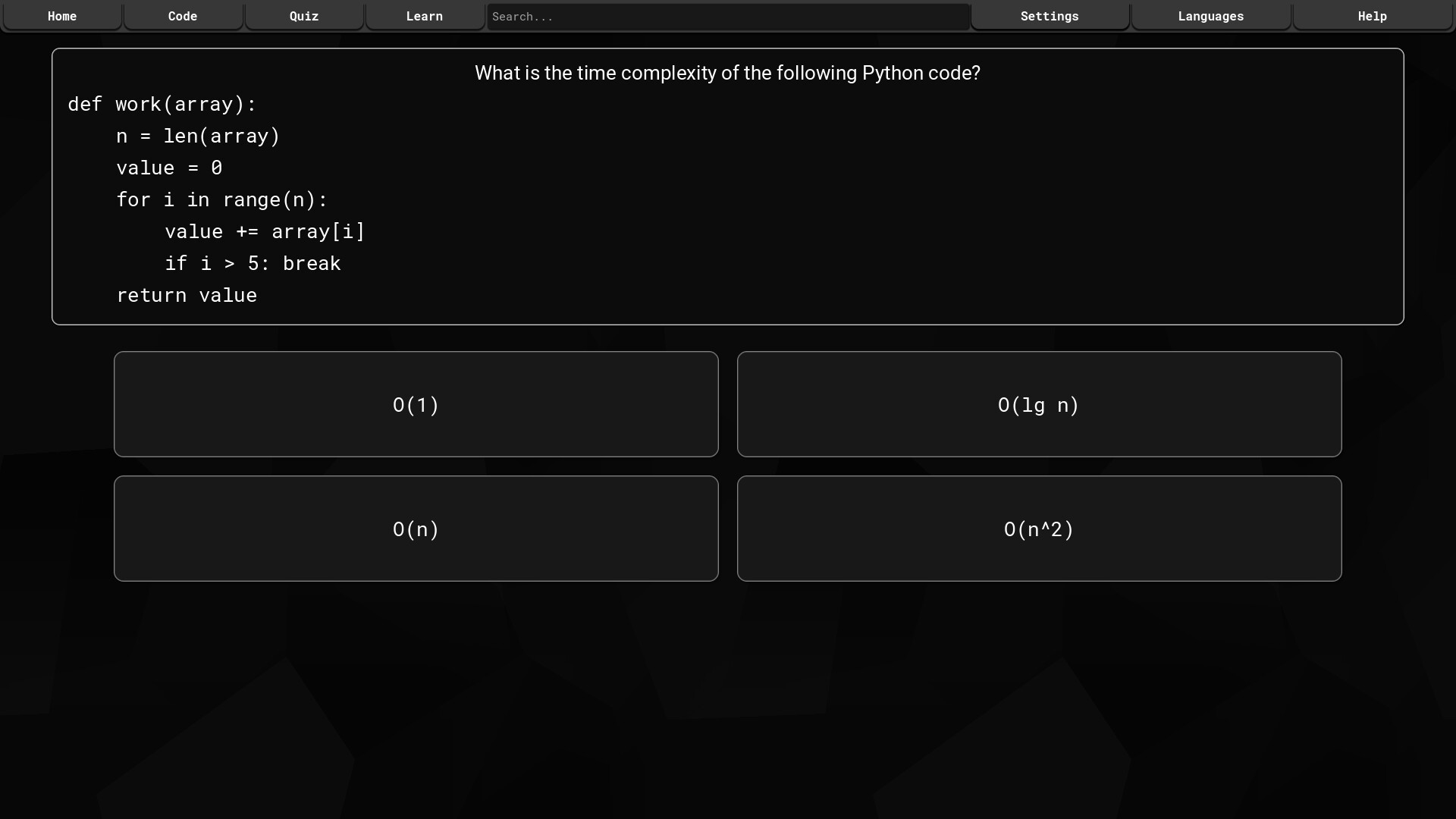 Code Trainer Screenshot 1
