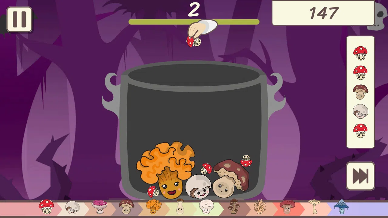 Forest of Nightmares - Background - Land of Mushrooms Screenshot 1