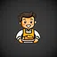 The handsome cleaner icon