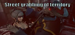 Street grabbing of territory