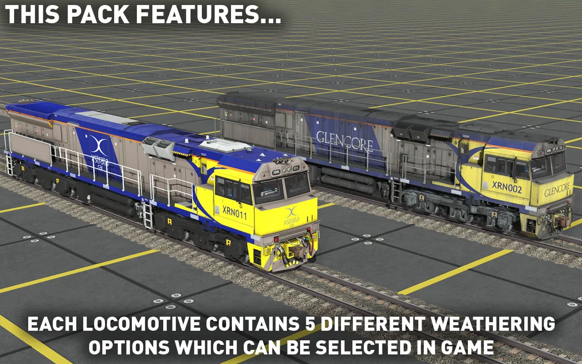 Trainz 2022 DLC - C44aci Locomotive - Xstrata/Glencore Pack Screenshot 6