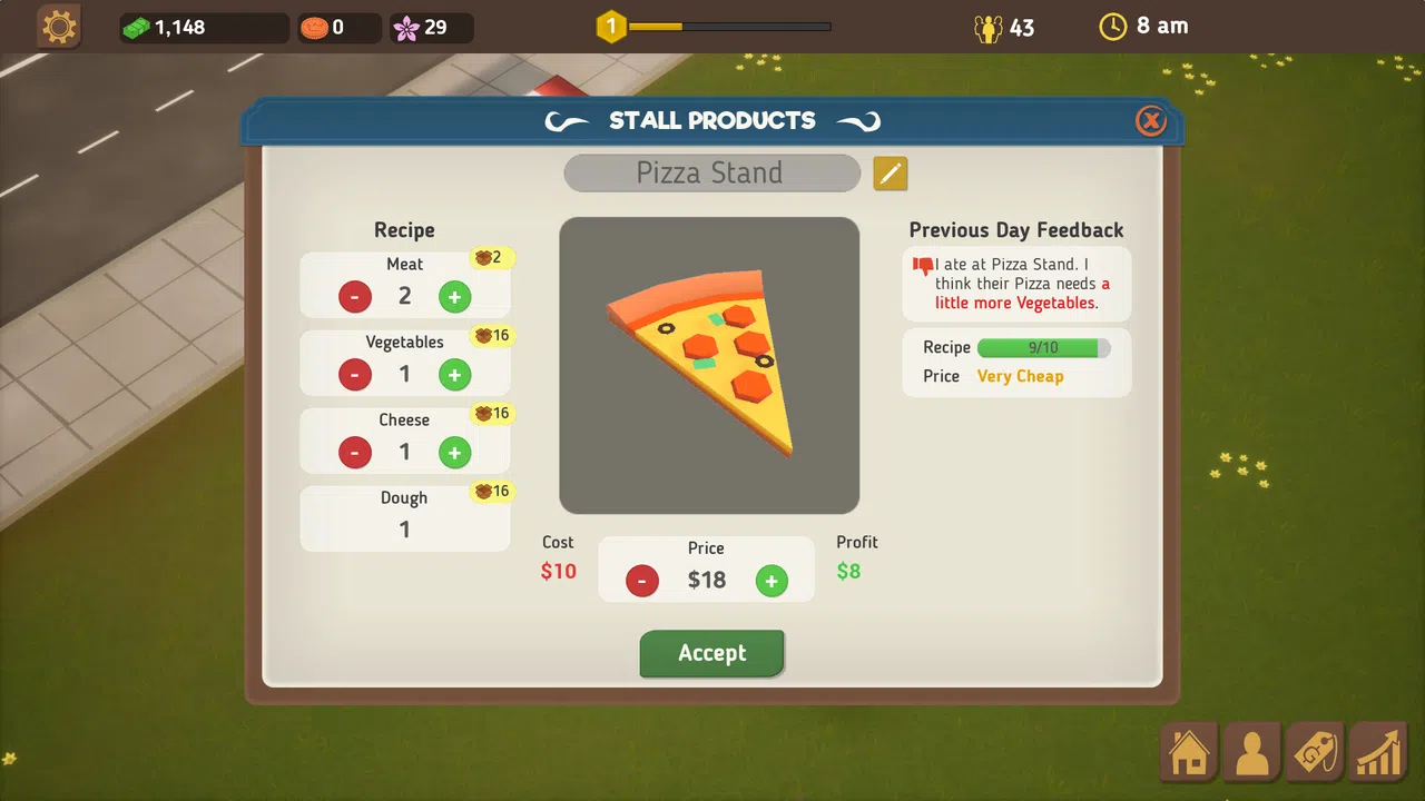 Food Park Manager Screenshot 2
