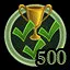 500 winning matches leading the club icon