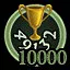 10000 points won leading the club icon