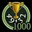 1000 points won leading the club icon
