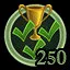 250 winning matches leading the club icon