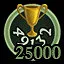 25000 points won leading the club icon