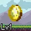Number of coins acquired Lv1 icon