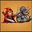 Battling to a prehistoric beat icon