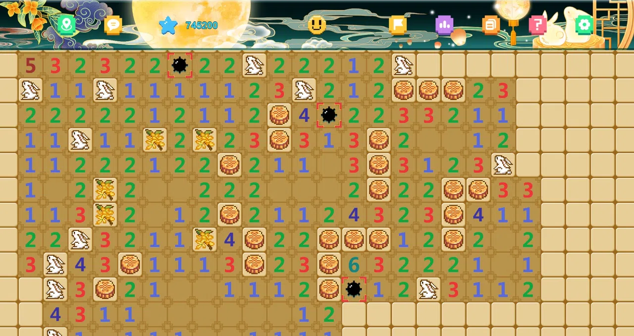 Let's Minesweeper - Full Moon, Mid-Autumn Skin Pack Screenshot 1