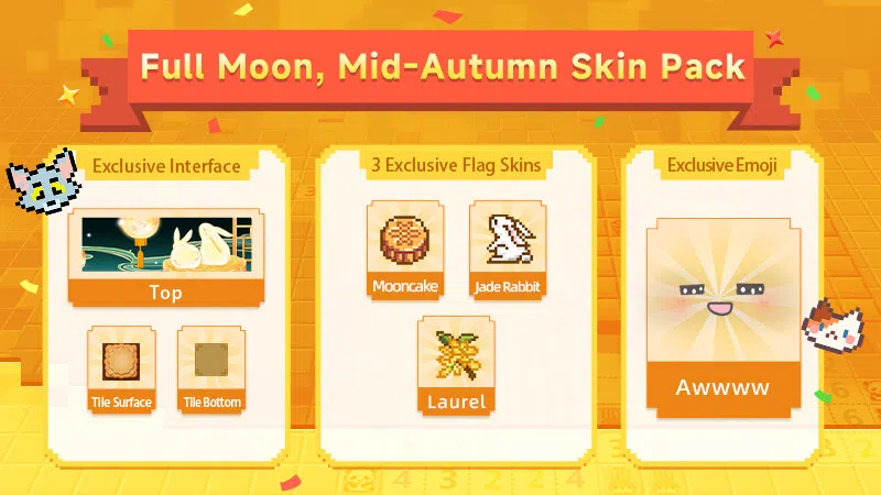 Let's Minesweeper - Full Moon, Mid-Autumn Skin Pack Screenshot 0