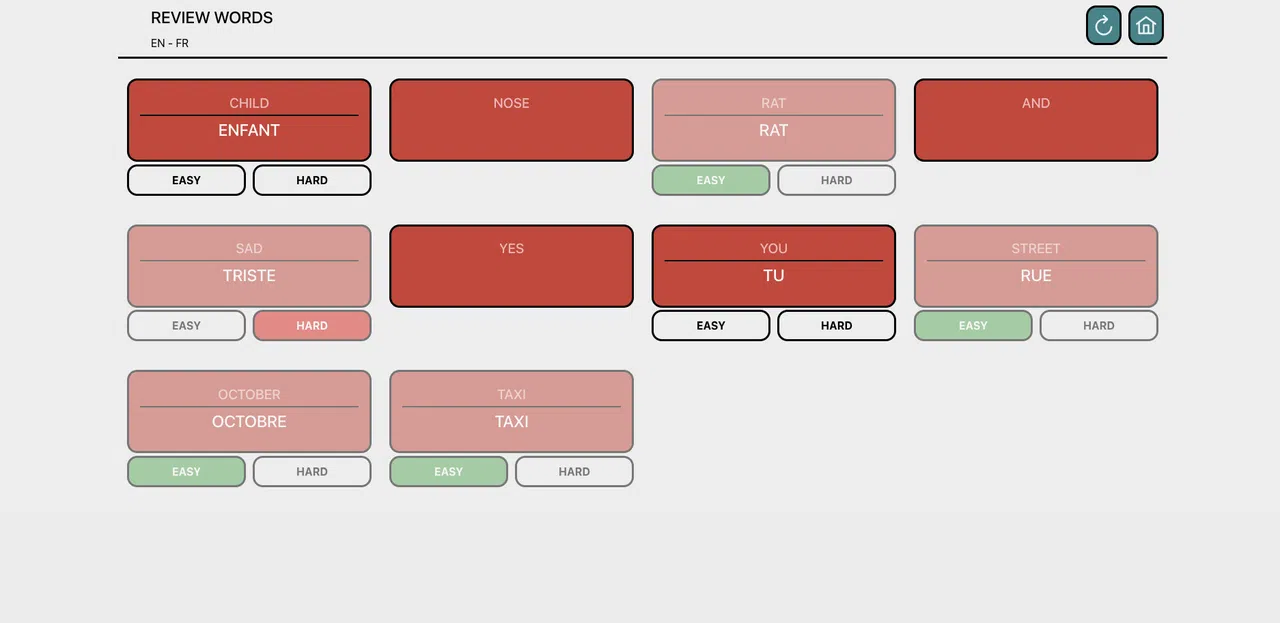 Bilingual Crosswords Screenshot 1