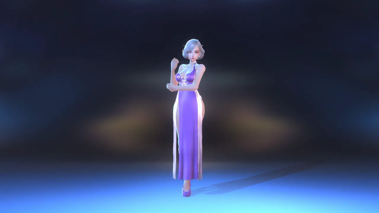 Angel Legion-DLC Cloud Dress (Purple) Screenshot 0