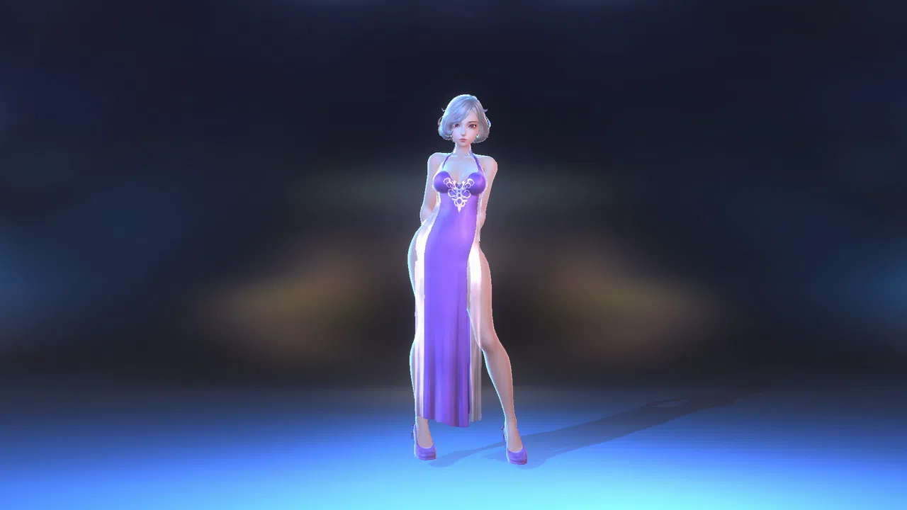 Angel Legion-DLC Cloud Dress (Purple) Screenshot 1